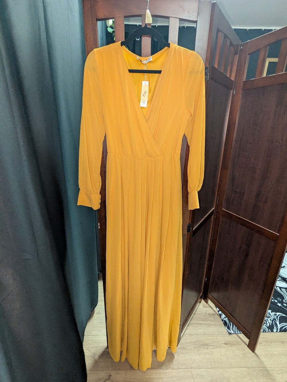 Baltic Born Mustard Long Sleeve Dress